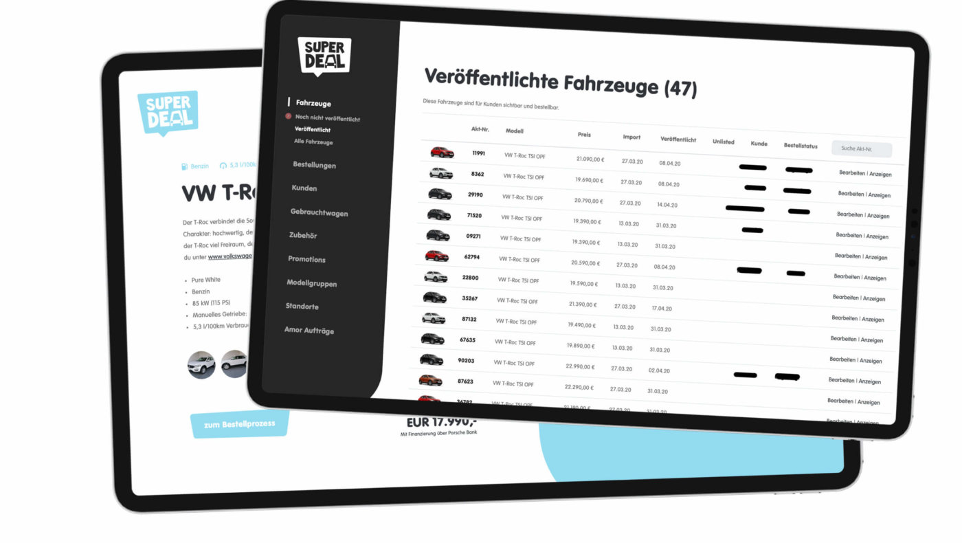 Backend Verwaltung - superdeal.at